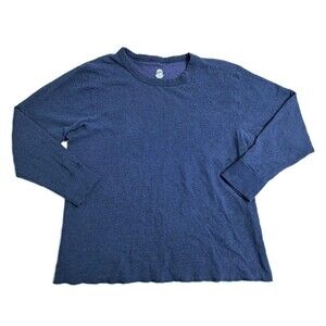 Duofold Shirt Men's XL Blue Long Sleeve Base Layer Wool Blend Outdoor USA